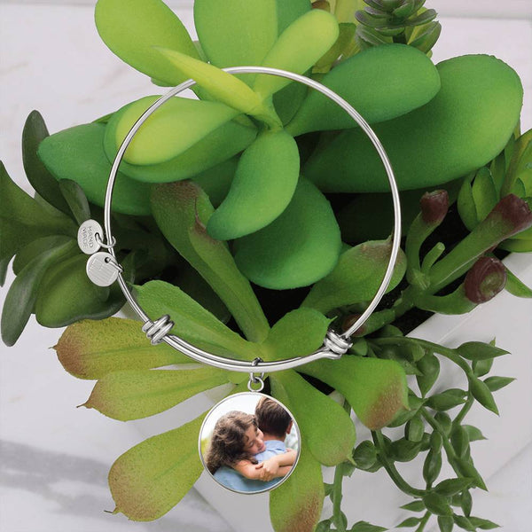 Personalized Daughter's Radiance Elegant Circle Bangles Daughter Gift