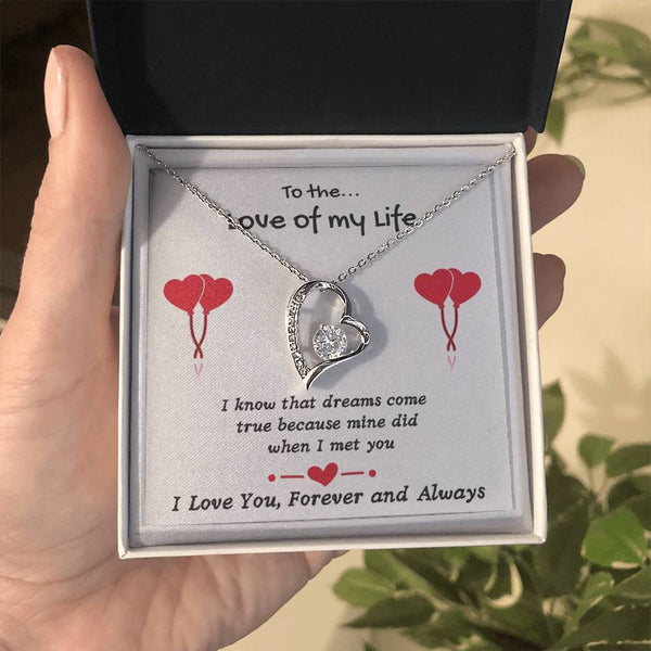 Forever Yours Sweet and Lovely Wife Necklace Gift Card & Box Set