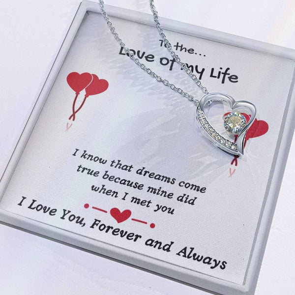 Forever Yours Sweet and Lovely Wife Necklace Gift Card & Box Set