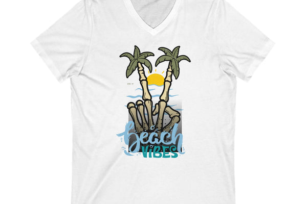Unisex Jersey Short Sleeve V-Neck Tee: The Ultimate Fusion of Style and Versatility