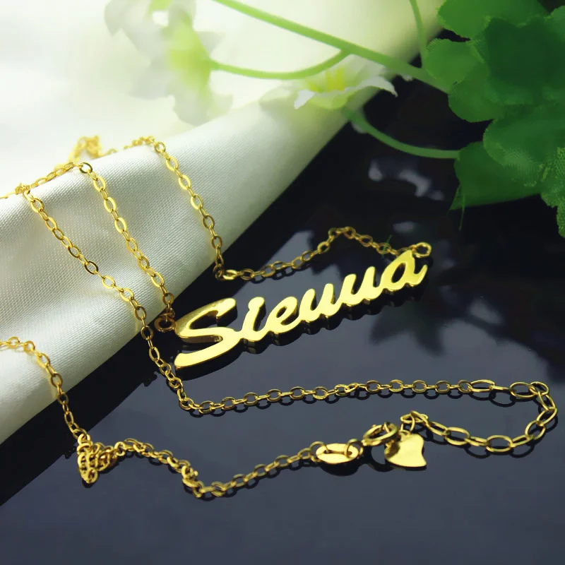 Sienna Style Name Necklace in Sterling Silver Jewelry Treasures