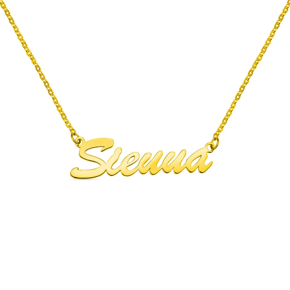 Sienna Style Name Necklace in Sterling Silver Jewelry Treasures