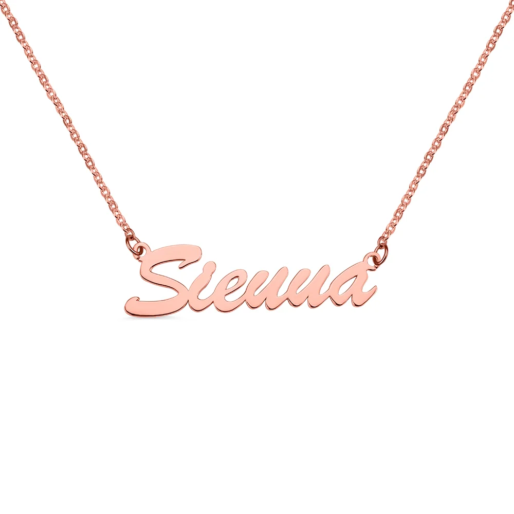 Sienna Style Name Necklace in Sterling Silver Jewelry Treasures