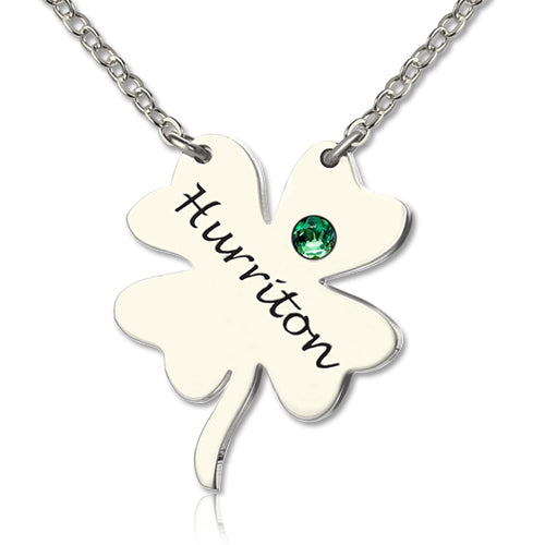 Clover Good Luck Charms Shamrocks Necklace Sterling Silver Jewelry Treasures