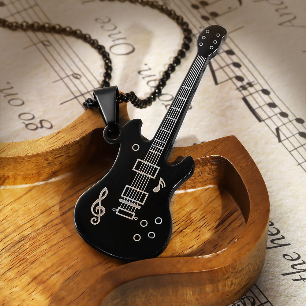 Personalized Guitar Necklace Gifts for Guitar Enthusiast Jewelry Treasures