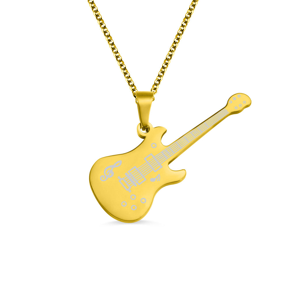 Personalized Guitar Necklace Gifts for Guitar Enthusiast Jewelry Treasures