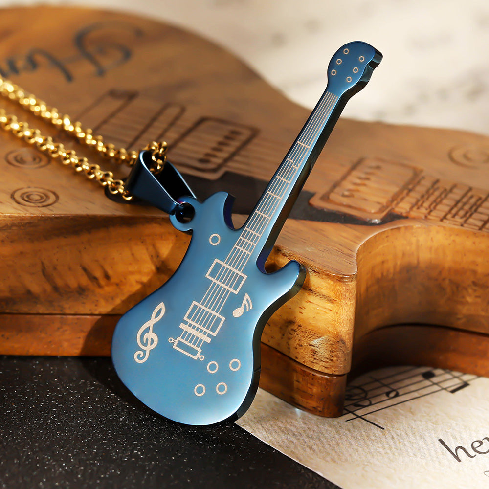 Personalized Guitar Necklace Gifts for Guitar Enthusiast Jewelry Treasures