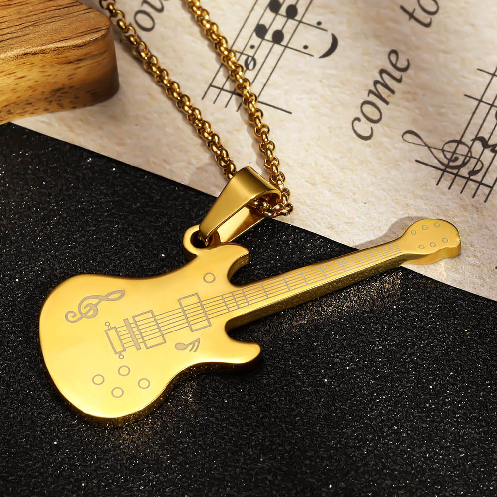 Personalized Guitar Necklace Gifts for Guitar Enthusiast Jewelry Treasures