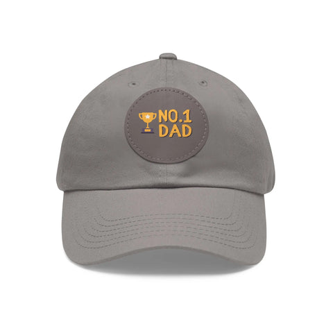 Dad Hat with Round Leather Patch Jewelry Treasures