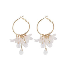 jewelry 1 pair exaggerated flower alloy drop earrings