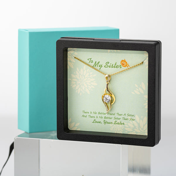 My Sister & My Friend Necklace Gift Card & Box Set Gift for Women