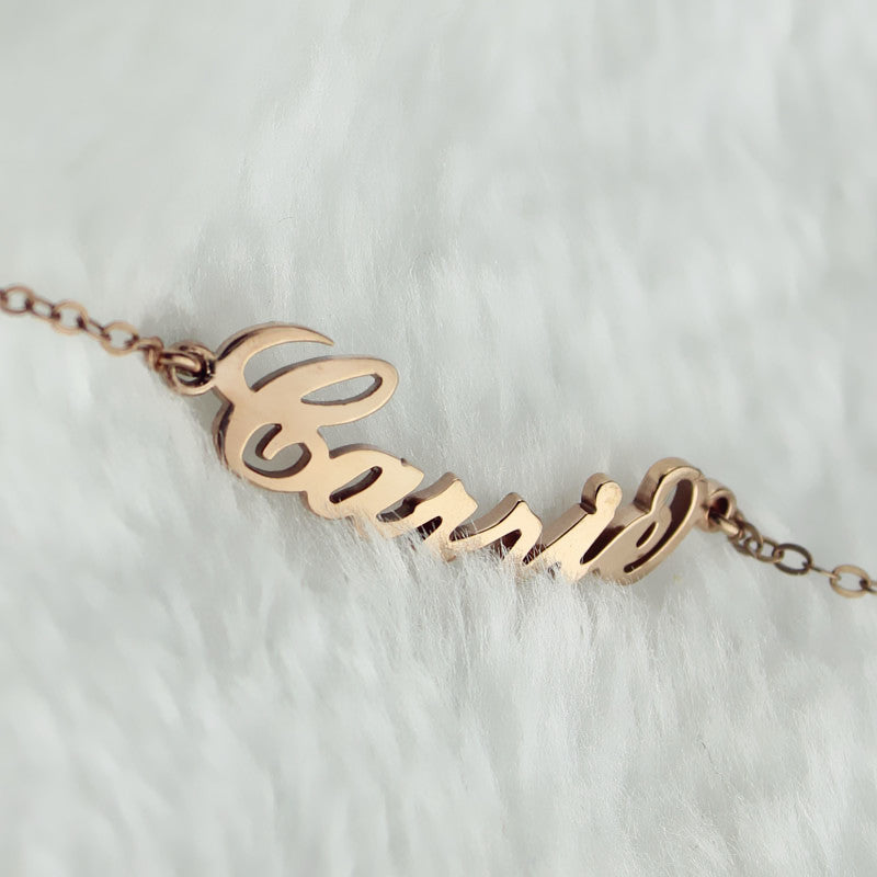 Personalized Sterling Silver Carrie Name Bracelet Jewelry Treasures