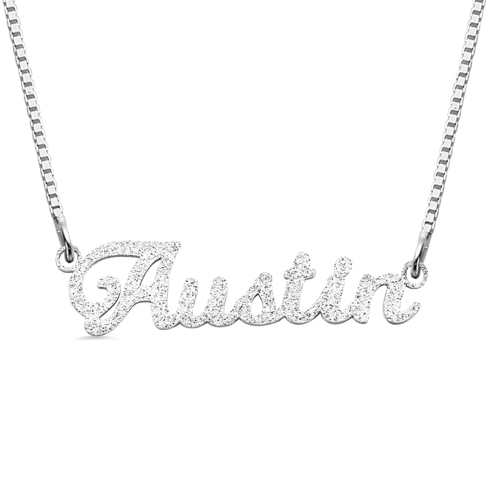 Personalized Sparkling Name Necklace Jewelry Treasures