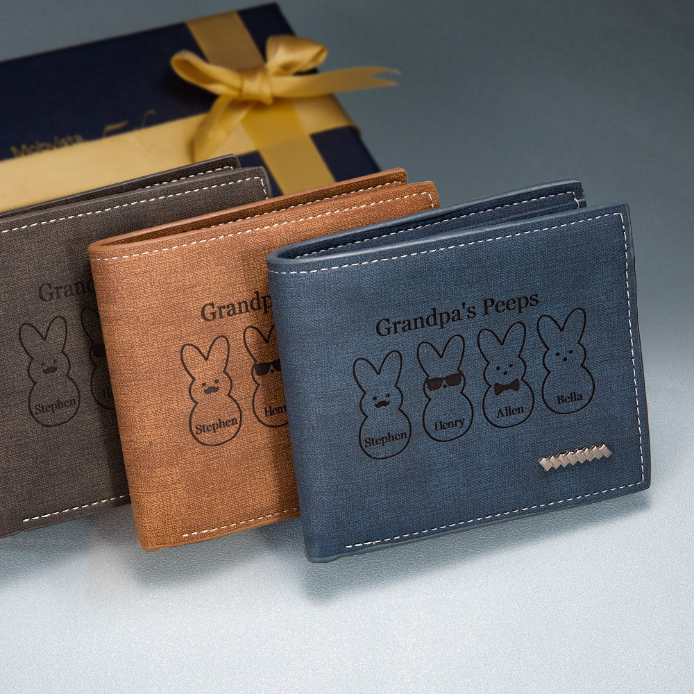 Personalized Men Easter Bunny Wallet