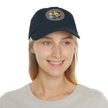 Dad Hat with Leather Patch (Round) Jewelry Treasures