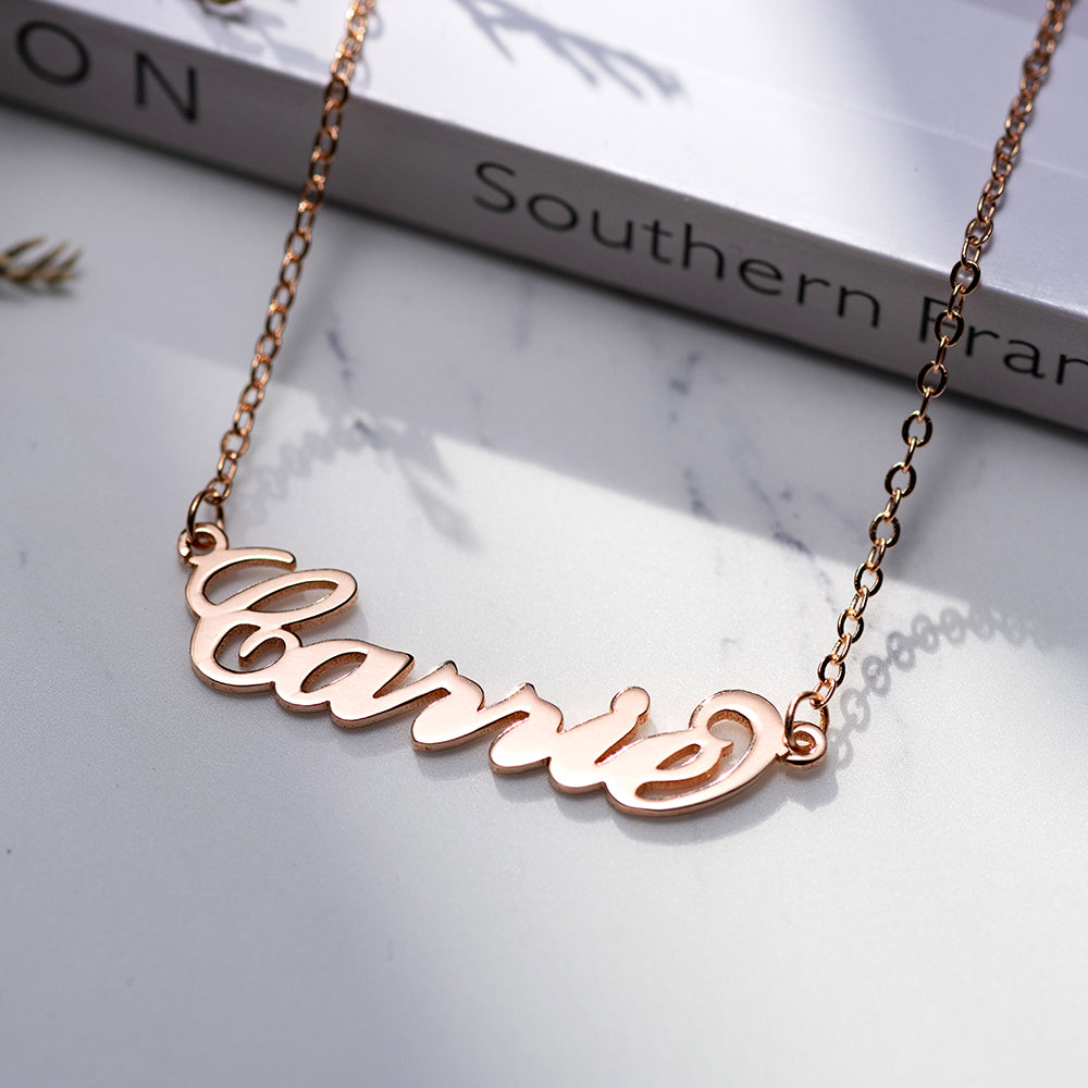 Personalized Carrie Name Necklace Sterling Silver Jewelry Treasures