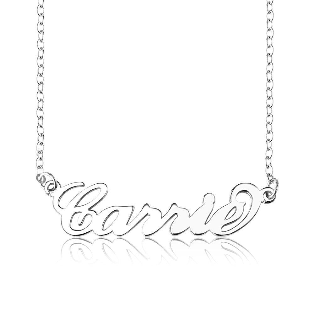 Personalized Carrie Name Necklace Sterling Silver Jewelry Treasures