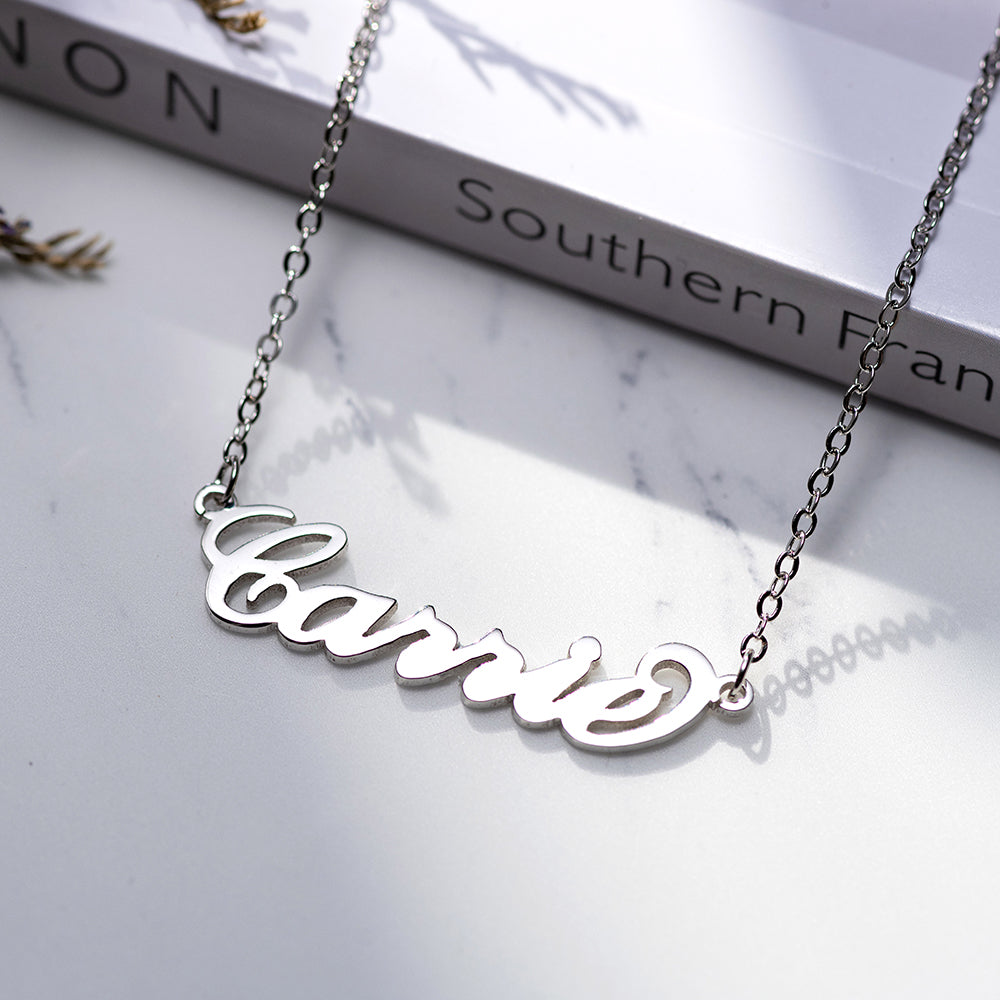 Personalized Carrie Name Necklace Sterling Silver Jewelry Treasures