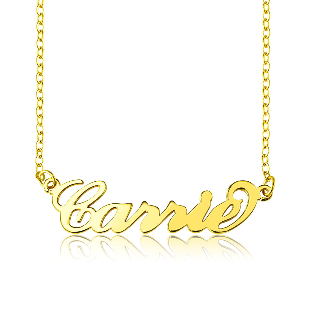 Personalized Carrie Name Necklace Sterling Silver Jewelry Treasures