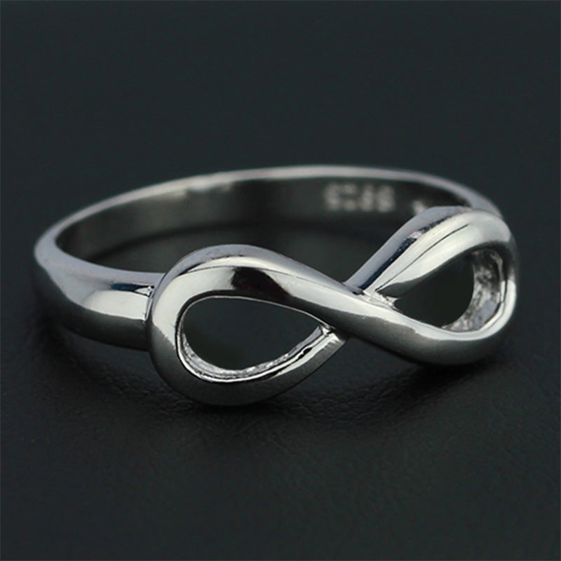 Engravable Sterling Silver Infinity Symbol Ring