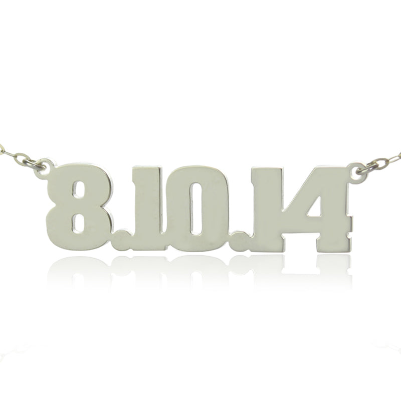 Customizable number necklace Jewelry Treasures