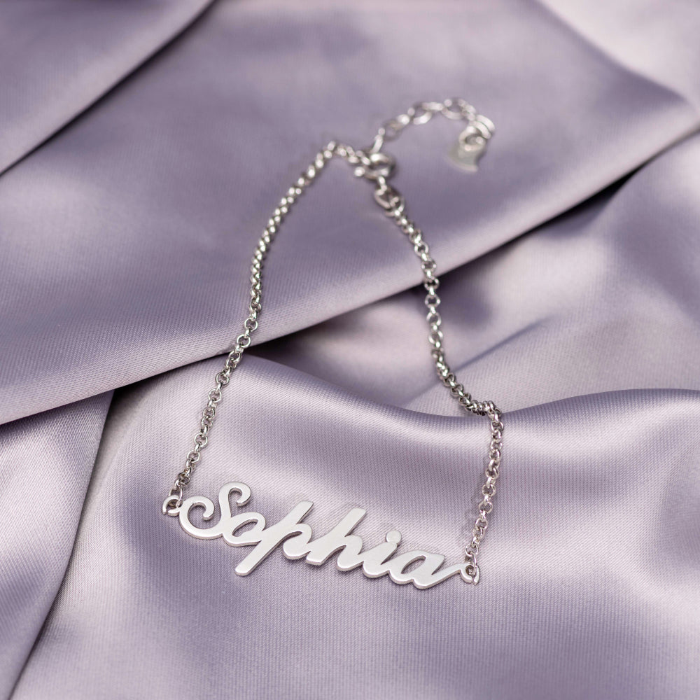 Personalized Sterling Silver Carrie Name Bracelet Jewelry Treasures