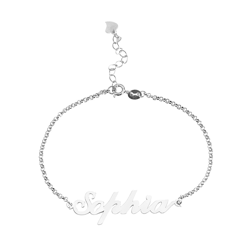 Personalized Sterling Silver Carrie Name Bracelet Jewelry Treasures