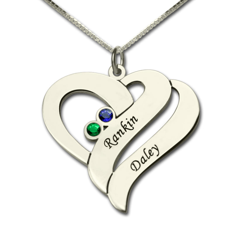 Birthday Gifts for Her: Two Hearts Forever One Necklace Jewelry Treasures