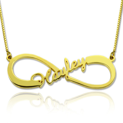 Personalized Infinity Name Necklace Sterling Silver Jewelry Treasures