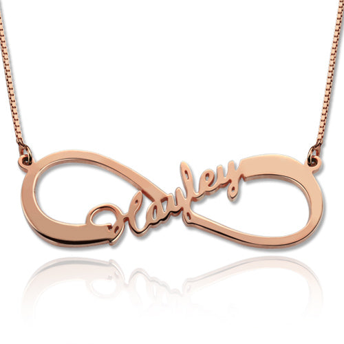 Personalized Infinity Name Necklace Sterling Silver Jewelry Treasures