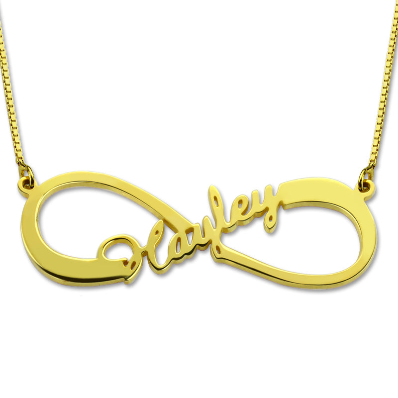 Personalized Infinity Name Necklace Sterling Silver Jewelry Treasures