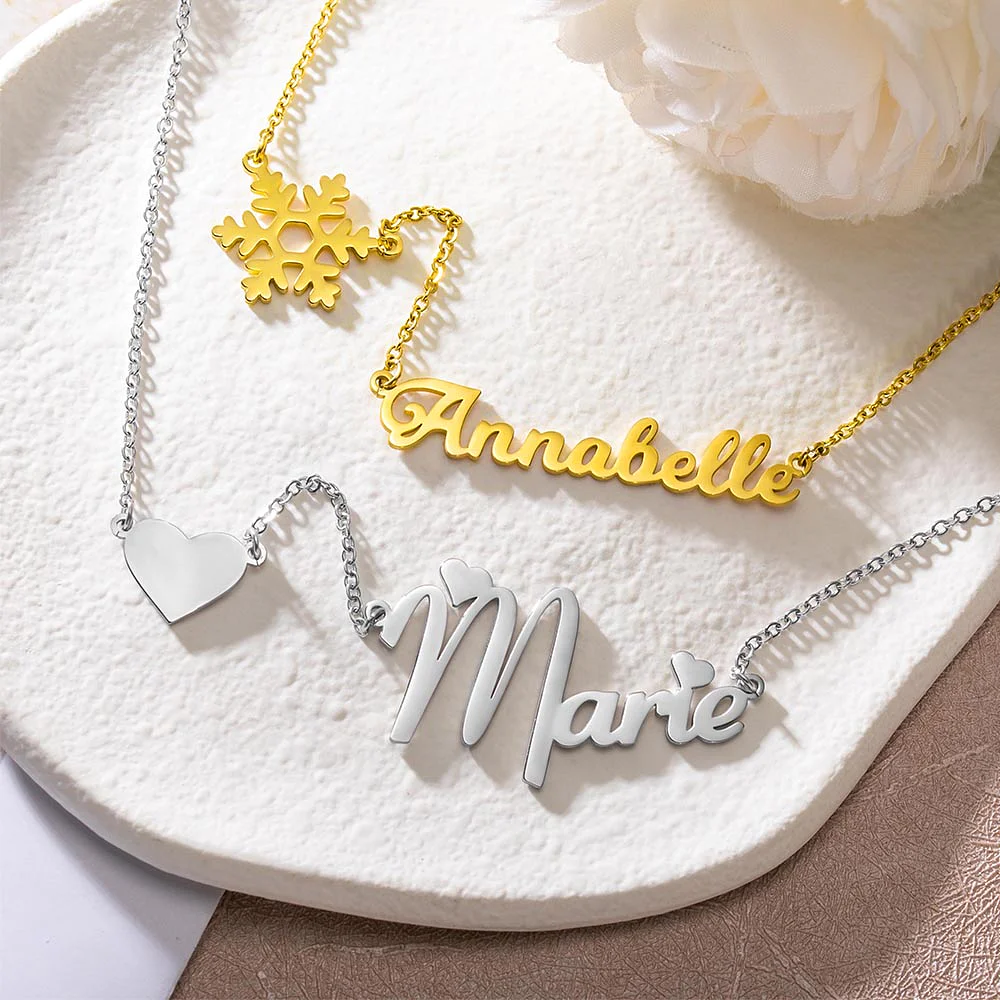 Personalize stylish Name Necklace Jewelry Treasures