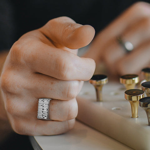 Personalized Unisex Ring with 2 Names