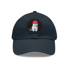 Dad Hat with Leather Patch (Round) Jewelry Treasures