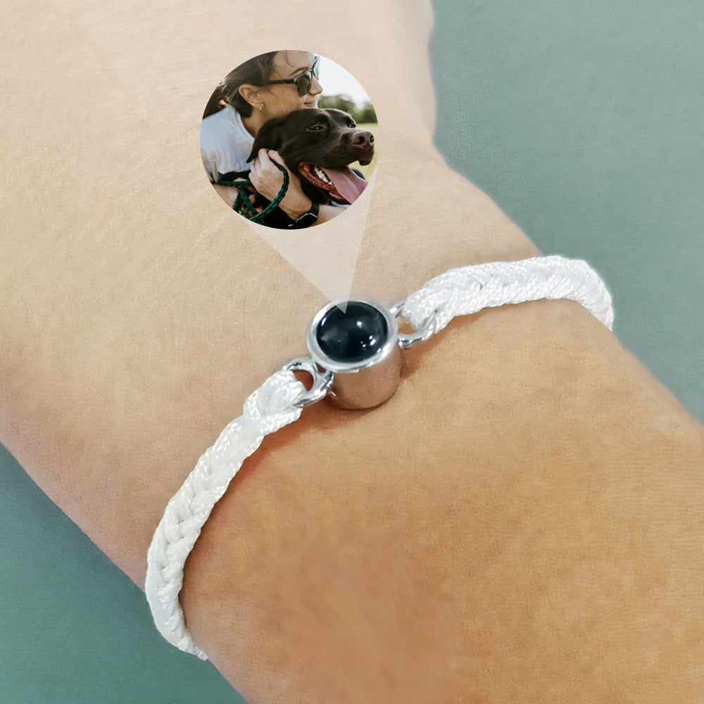 Custom Circle Photo Projection Bracelet Jewelry Treasures