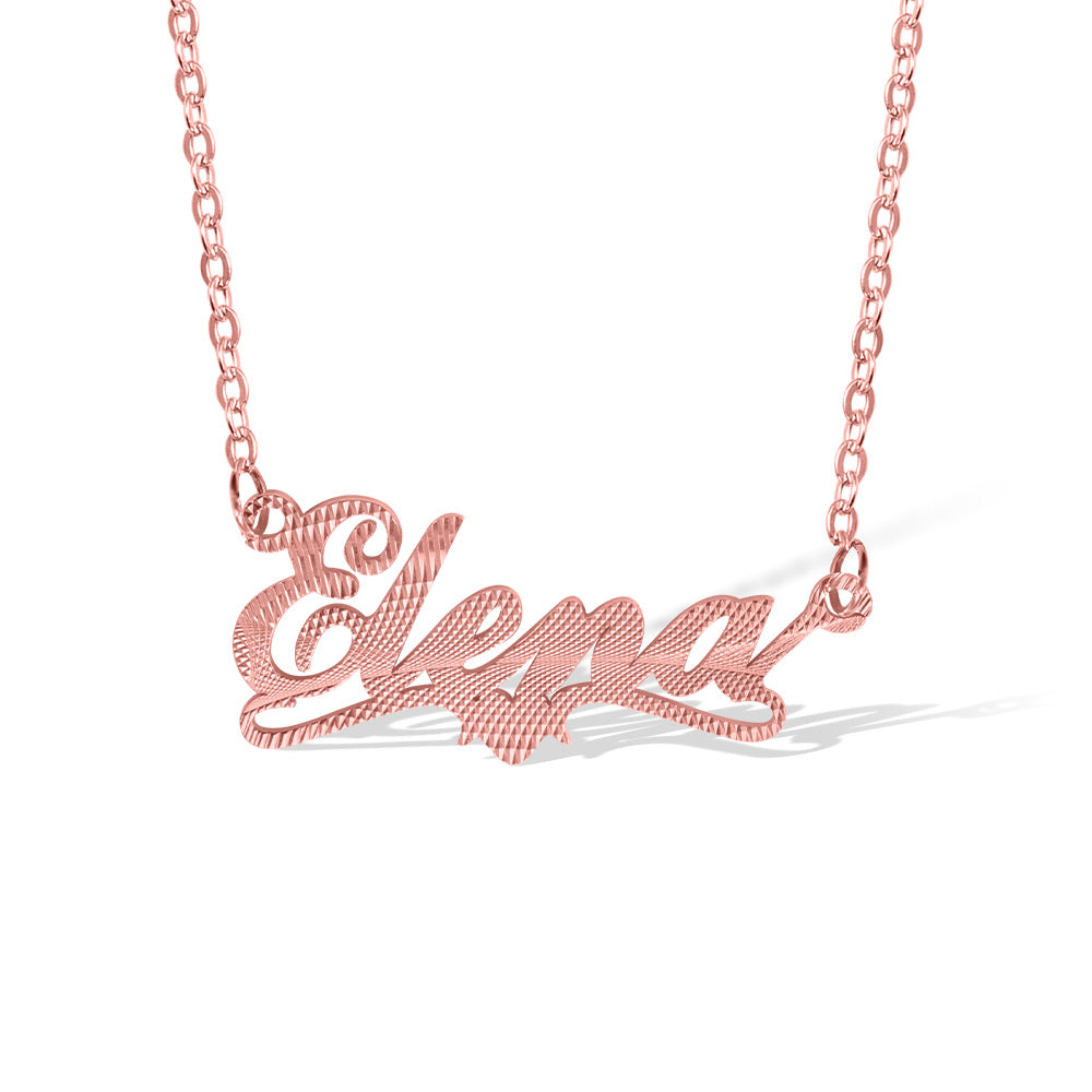 Custom Embossed Name Necklace Jewelry Treasures