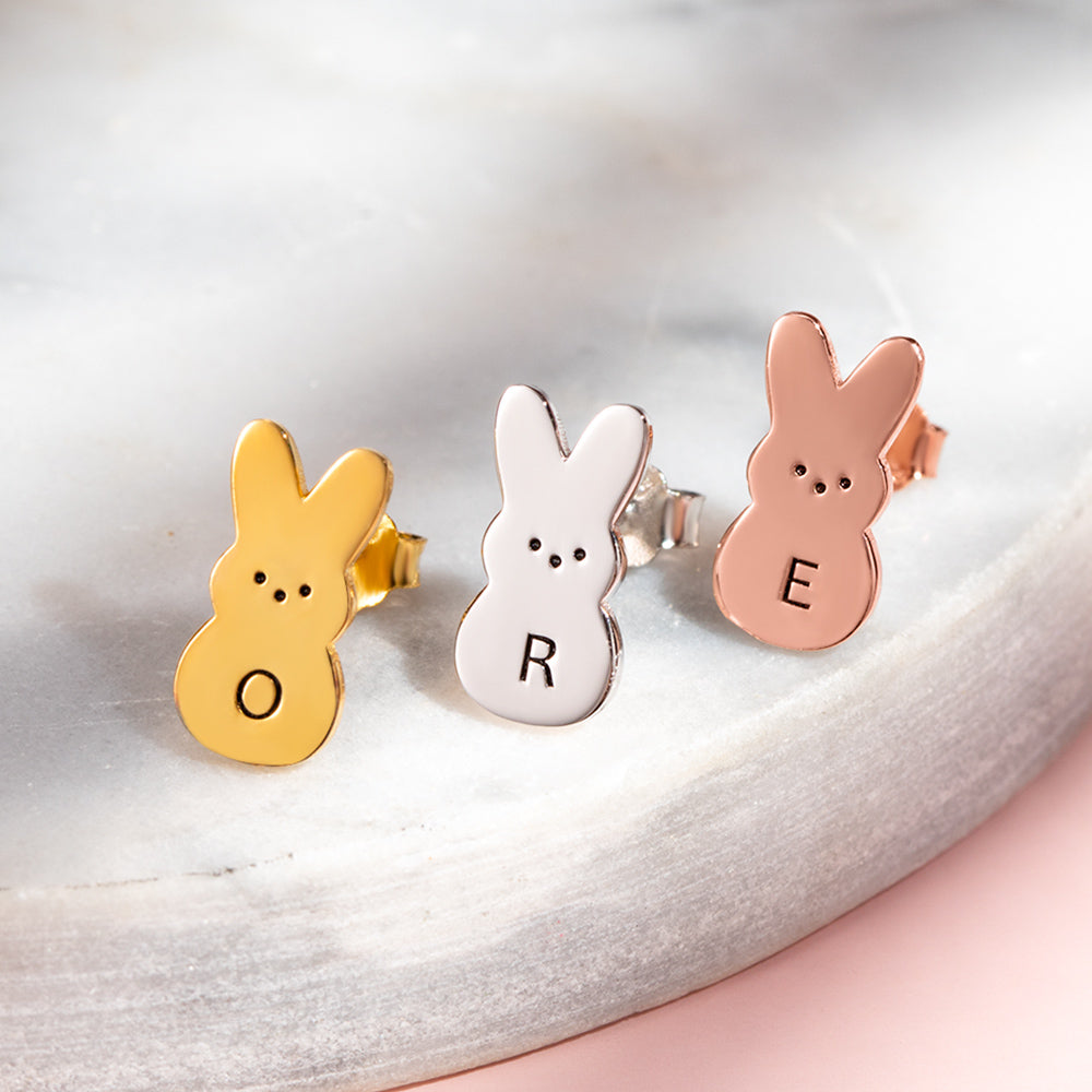 Personalized Rabbit Earrings