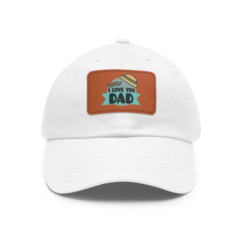 Dad Hat with Leather Patch (Rectangle) Jewelry Treasures