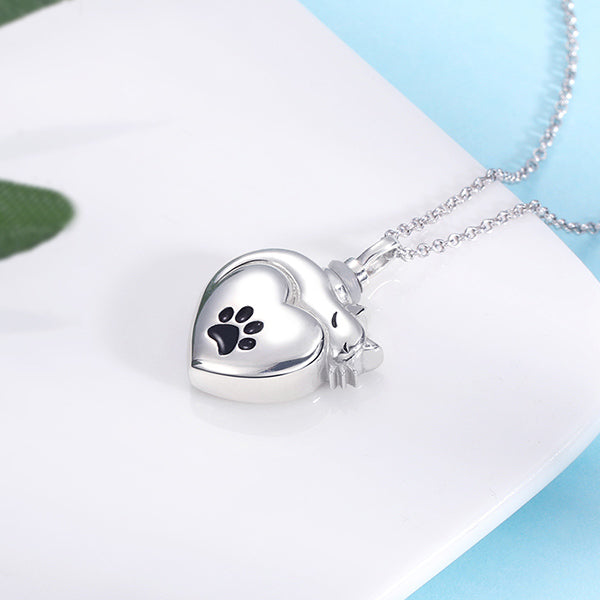 Engraved Pet Urn Cremation Necklace Sterling Silver Jewelry Treasures