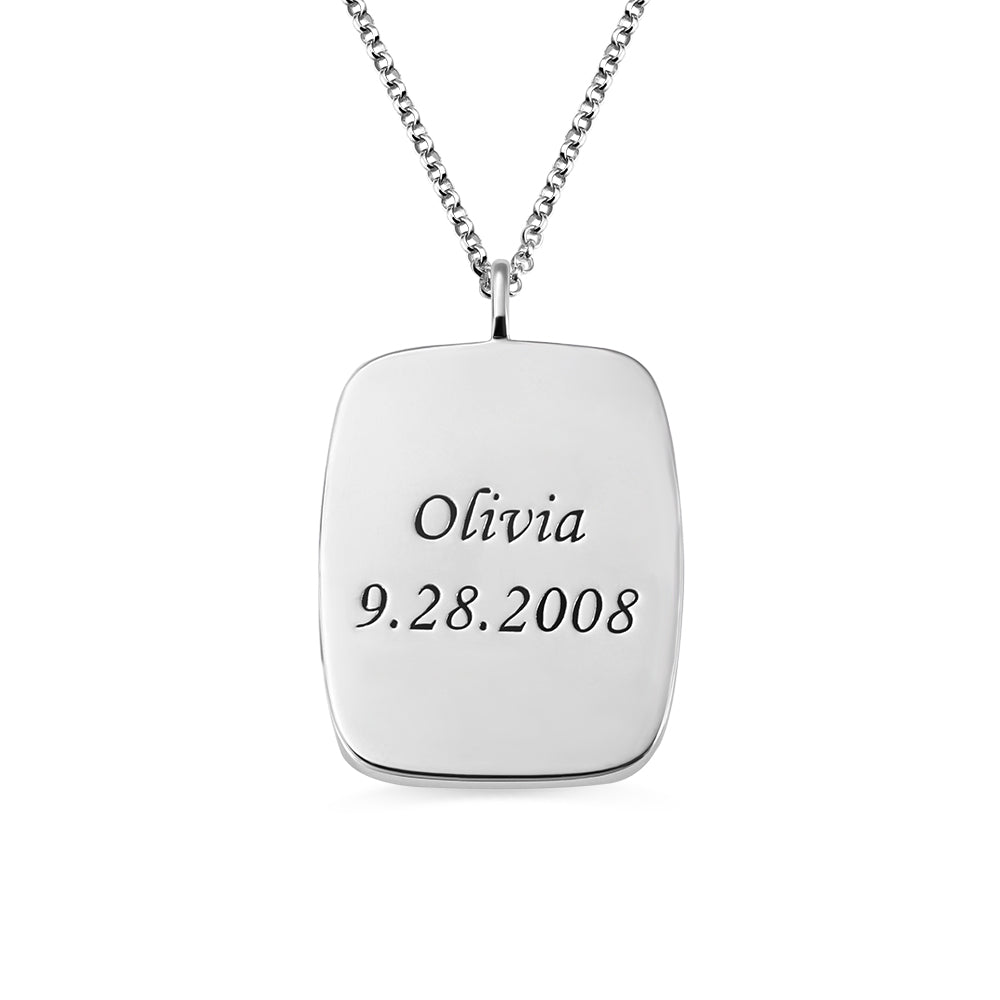 Personalized Birth Flower Necklace in Silver for Her Jewelry Treasures