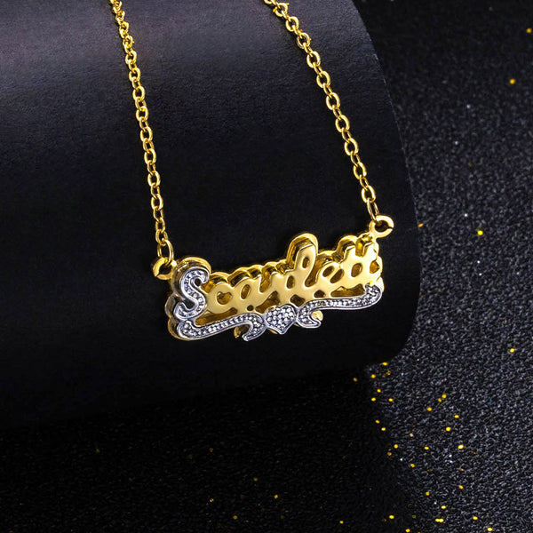 Custom Name Plate Necklace Jewelry Treasures