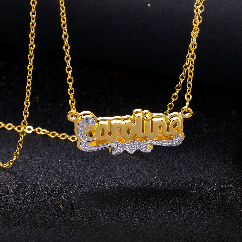 Custom Name Plate Necklace Jewelry Treasures