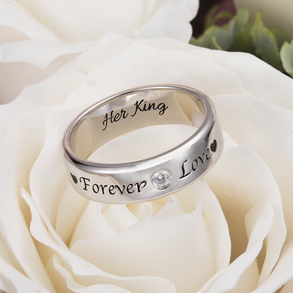 Personalized Birthstone Ring for Couple Jewelry Treasures