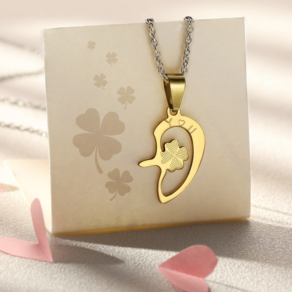 Personalized Lovers Heart Lock Necklace Jewelry Treasures