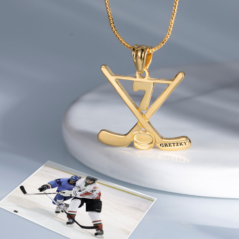 Personalized Ice Hockey Stick jewelry Jewelry Treasures