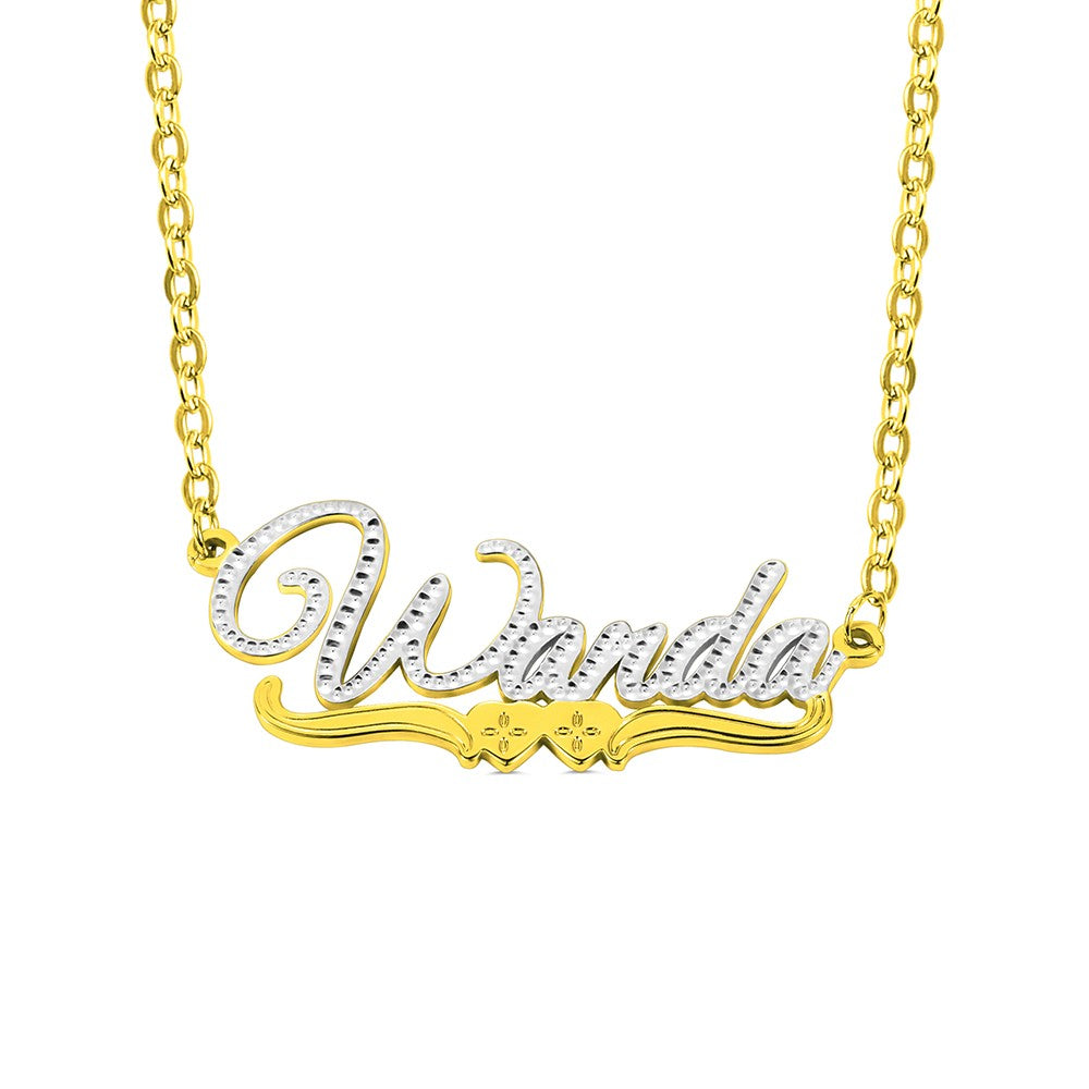 Personalized Lace Name Necklace Jewelry Treasures