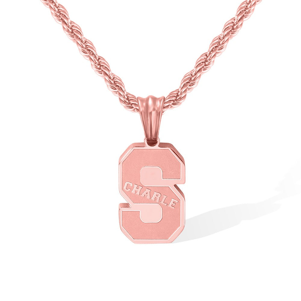 Personalized Initial & Name Sports Necklace Jewelry Treasures