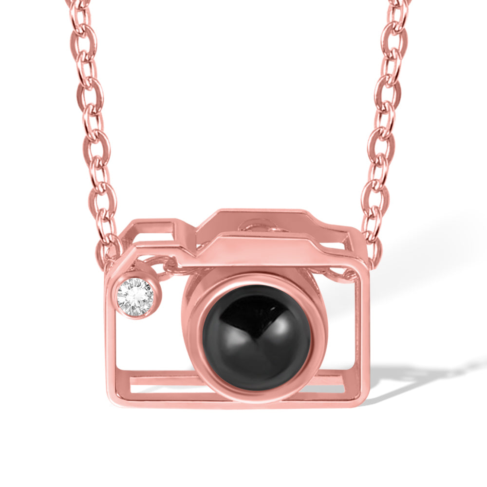 Personalized Camera Projection Necklace Jewelry Treasures