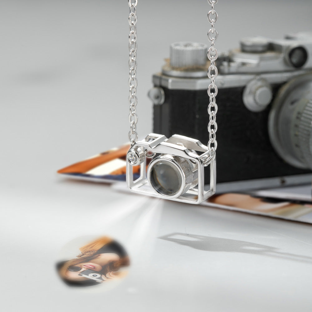 Personalized Camera Projection Necklace Jewelry Treasures