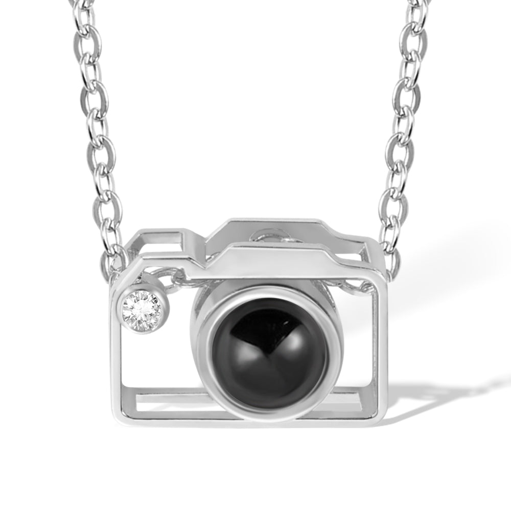 Personalized Camera Projection Necklace Jewelry Treasures